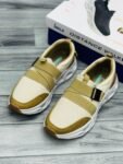 1st Walk Comfort Runner Men’s Sneakers Brown Cream Grey Pakistan