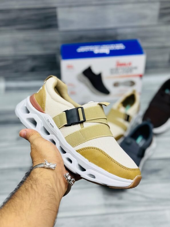 1st Walk Comfort Runner Men’s Sneakers Cream Pakistan