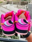 Nike SB Dunk Low Blossom Powerpuff Girls logo detailing.